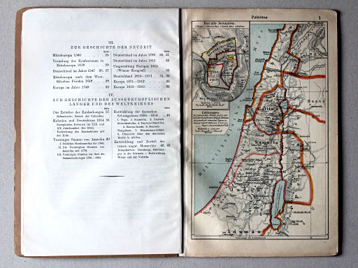 Putzgers Historischer Schul-Atlas, Tschechoslowakei, 1930
1. Palästina