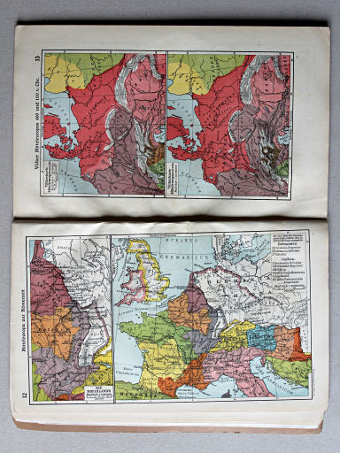 Putzgers Historischer Schul-Atlas, Tschechoslowakei, 1930
12. Mitteleuropa zur Römerzeit