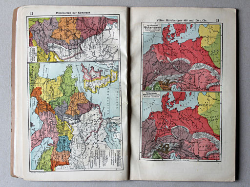 Putzgers Historischer Schul-Atlas, Tschechoslowakei, 1930
13. Völker Mitteleuropas 400 und 100 v. Chr.