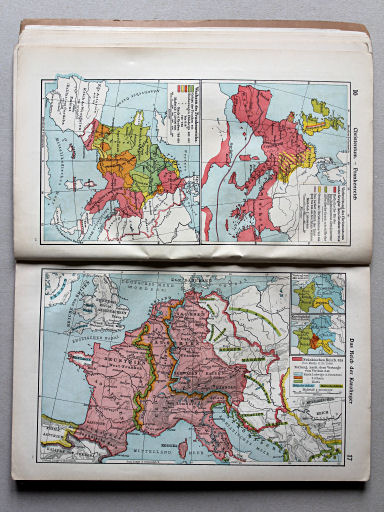 Putzgers Historischer Schul-Atlas, Tschechoslowakei, 1930
17. Das Reich der Karolinger