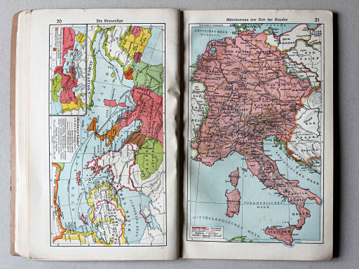 Putzgers Historischer Schul-Atlas, Tschechoslowakei, 1930
21. Mitteleuropa zur Zeit der Staufer