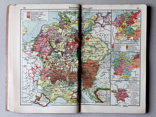 Putzgers Historischer Schul-Atlas, Tschechoslowakei, 1930
22.23. Deutschland im Jahre 1477