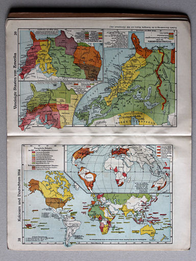 Putzgers Historischer Schul-Atlas, Tschechoslowakei, 1930
38. Kolonien und Deutschtum 1914