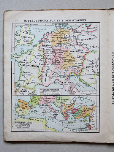Velhagen & Klasings Kleiner Geschichtsatlas, 1900
10. Mitteleuropa zur Zeit der Staufer