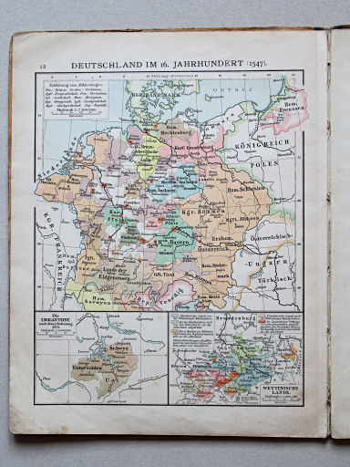 Velhagen & Klasings Kleiner Geschichtsatlas, 1900
12. Deutschland im 16. Jahrhundert (1547)