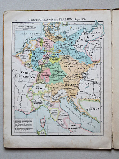 Velhagen & Klasings Kleiner Geschichtsatlas, 1900
16. Deutschland und Italien 1815-1866