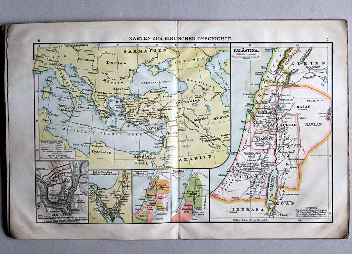 Velhagen & Klasings Kleiner Geschichtsatlas, 1909
6.7. Karten zur biblischen Geschichte
