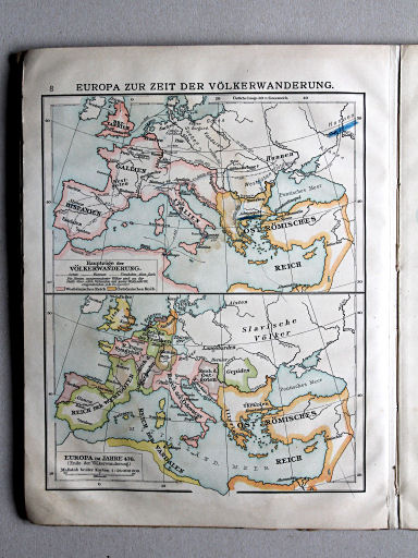 Velhagen & Klasings Kleiner Geschichtsatlas, 1909
8. Europa zur Zeit der Völkerwanderung