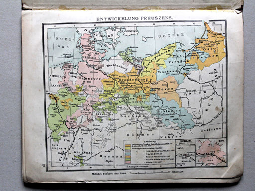Velhagen & Klasings Kleiner Geschichtsatlas, 1909
18. Entwickelung Preussens