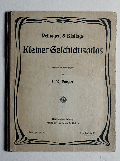Velhagen & Klasings Kleiner Geschichtsatlas, 1913
Voorkant band