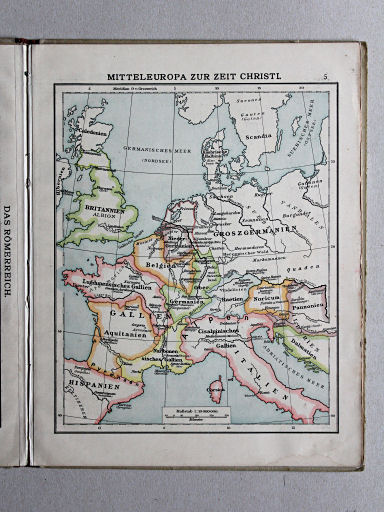Velhagen & Klasings Kleiner Geschichtsatlas, 1913
5. Mitteleuropa zur Zeit Christi