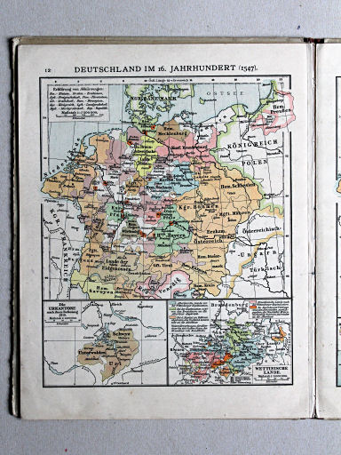 Velhagen & Klasings Kleiner Geschichtsatlas, 1913
12. Deutschland im 16. Jahrhundert (1547)