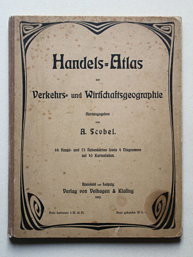 Scobel Handelsatlas, 1902
Voorkant band