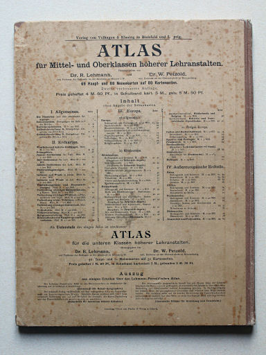 Scobel Handelsatlas, 1902
Achterkant band / Back cover