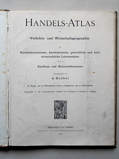 Scobel Handelsatlas, 1902
Titelpagina / Title page