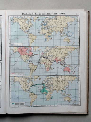 Scobel Handelsatlas, 1902
5. Deutsche, britische und französische Kabel