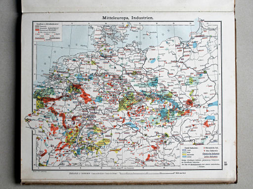 Scobel Handelsatlas, 1902
18. Mitteleuropa, Industrien