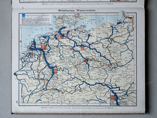Scobel Handelsatlas, 1902
20. Mitteleuropa, Wasserverkehr