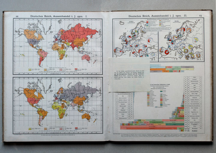 Scobel Handelsatlas, 1902
22. Deutsches Reich, Außenhandel i. J. 1900. I