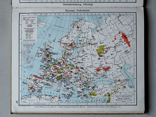 Scobel Handelsatlas, 1902
26. Europa, Industrien