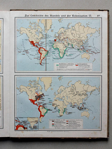 Scobel Handelsatlas, 1902
40. Zur Geschichte des Handels und der Kolonisation II