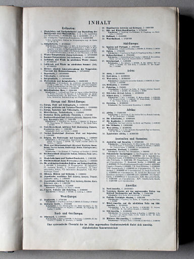 Debes' Neuer Handatlas, 1913
Inhoudsopgave / Table of contents