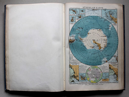 Debes' Neuer Handatlas, 1913
1a. Südpolar-Karte