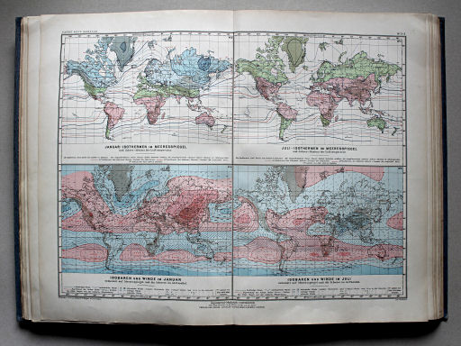 Debes' Neuer Handatlas, 1913
2-5. [Klimakarten der Erde]