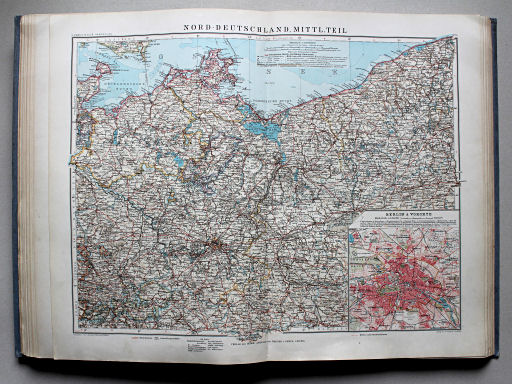 Debes' Neuer Handatlas, 1913
16. Nord-Deutschland, mittlerer Teil