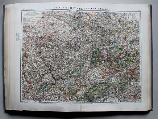 Debes' Neuer Handatlas, 1913
19. West- und Mitteldeutschland