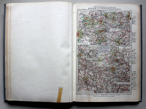 Debes' Neuer Handatlas, 1913
22a. Deutschlands wichtigste Kohlen- und Industriegebiete