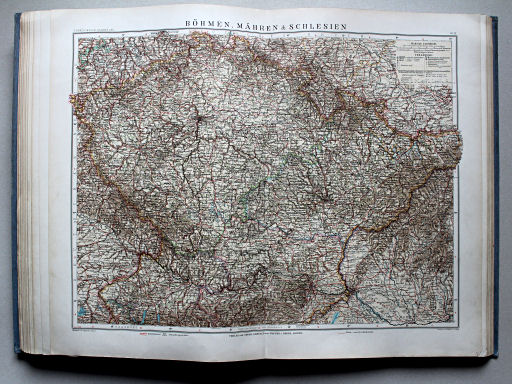 Debes' Neuer Handatlas, 1913
23. Böhmen, Mähren & Schlesien