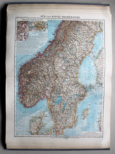 Debes' Neuer Handatlas, 1913
31. Süd- und Mittel-Skandinavien