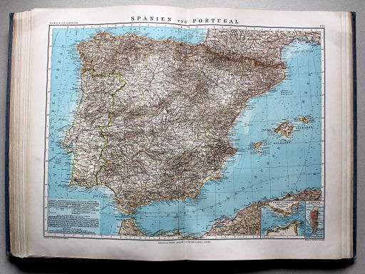 Debes' Neuer Handatlas, 1913
34. Spanien und Portugal