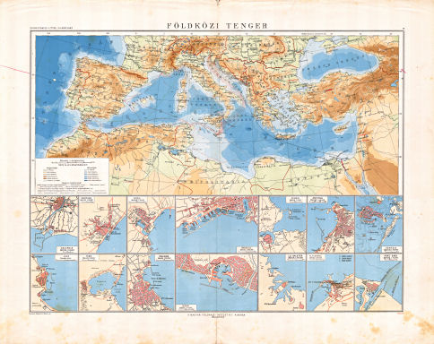 Kogutowicz-Littke: Világatlasz, 1912-1914
13-14. Földközi tenger