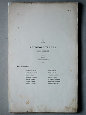 Kogutowicz-Littke: Világatlasz, 1912-1914
13-14. Földközi tenger