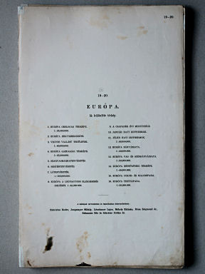 Kogutowicz-Littke: Világatlasz, 1912-1914
19-20. Európa. 16 különféle térkép