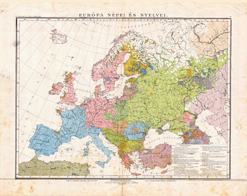 Kogutowicz-Littke: Világatlasz, 1912-1914
21-22. Európa népei és nyelvei