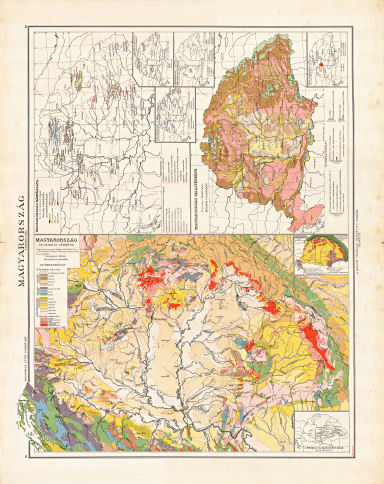 Kogutowicz-Littke: Világatlasz, 1912-1914
37-38. Magyarország 9 különféle térkép