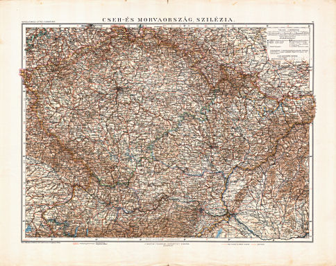 Kogutowicz-Littke: Világatlasz, 1912-1914
45-46. Cseh- és Morvaország, Szilézia