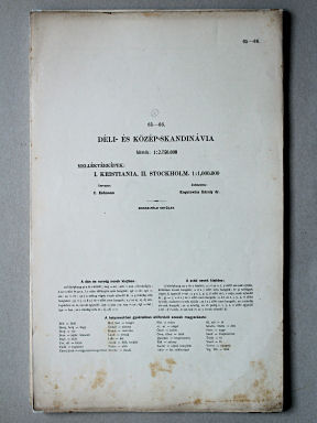 Téleki-Kogutowicz: Világatlasz, 1912-1914
65-66. Dél- és Közép-Skandinávia