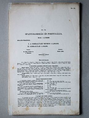 Kogutowicz-Littke: Világatlasz, 1912-1914
73-74. Spanyolország és Portugália