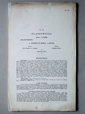 Téleki-Kogutowicz: Világatlasz, 1912-1914
75-76. Olaszország