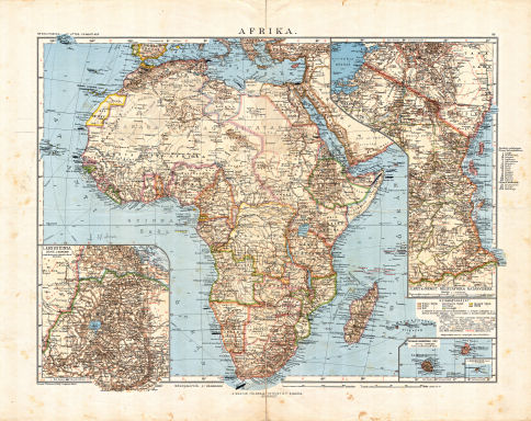 Kogutowicz-Littke: Világatlasz, 1912-1914
97-98. Afrika