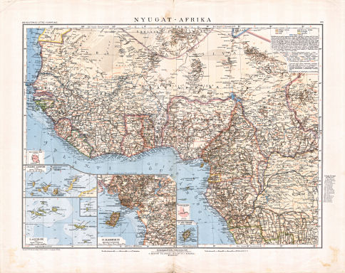 Kogutowicz-Littke: Világatlasz, 1912-1914
103-104. Nyugat-Afrika