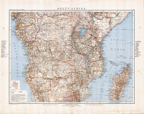 Kogutowicz-Littke: Világatlasz, 1912-1914
105-106. Közép-Afrika