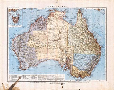 Téleki-Kogutowicz: Világatlasz, 1912-1914
111-112. Ausztrália