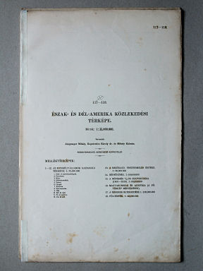 Kogutowicz-Littke: Világatlasz, 1912-1914
117-118. Észak- és Dél-Amerika közlekedési térképe