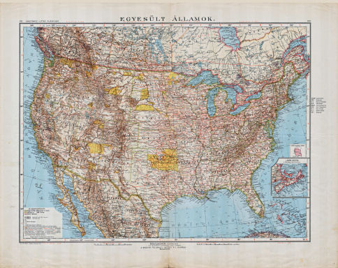 Kogutowicz-Littke: Világatlasz, 1912-1914
121-122. Egyesült Államok