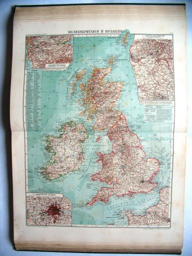 Атласъ Маркса / Atlas Marksa 1910
39. Великобританія и Ирландія
Groot-Brittannië en Ierland / Great Britain and Ireland